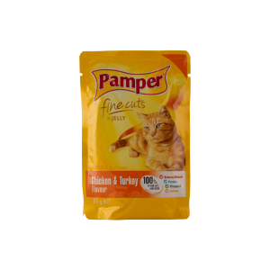 Pamper Fine Cut Sachets Chicken & Turkey 85g
