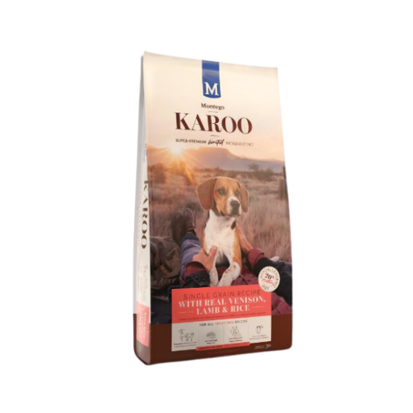 Montego Karoo adult dog food Venison & Lamb 8kg