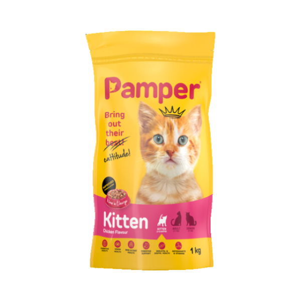 Pamper Kitten food 1kg