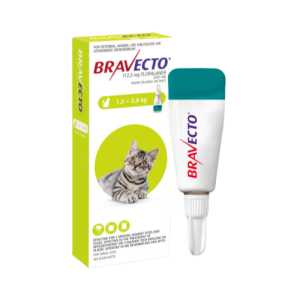 Bravecto Spot on For Small Cats 1.2-2.8KG Lime