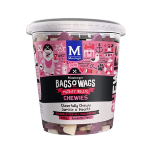 Montego Chewies Hearts Mix Tub 500G