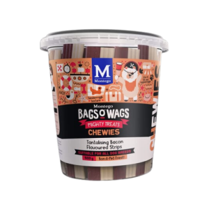 Montego Chewies Bacon Strips Tub 500G
