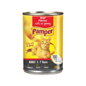 Pampers Tins Adult Chunks in Gravy Beef 12X385g