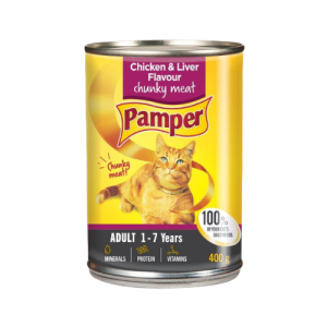 Pamper Tins Adult Chunky Chicken & Liver 12X400g