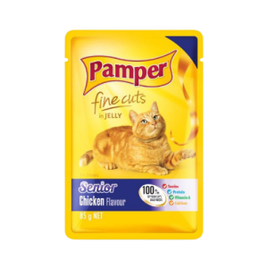Pamper Fine Cut Sachets Senior Chicken 36X85g