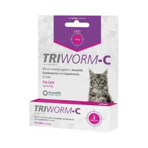 Triworm-C For Cats Purple Up To 8KG