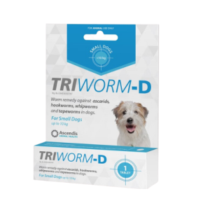 Triworm-D Small Dogs Blue 0-10KG